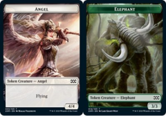 Angel // Elephant Double-sided Token - Foil